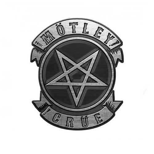 Mötley Crüe – Pentagram . Metal pin – Metal Coffin Records